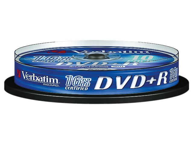 DISK DVD  + R 4.7GB VERBATIM (10)