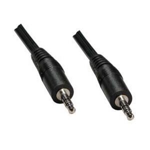 CABLE AUDIO STEREO JACK 3.5 M-M (0.5M)