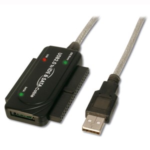 CABLE USB 2.0 TO IDE 3.5" - 2.5"  + SATA