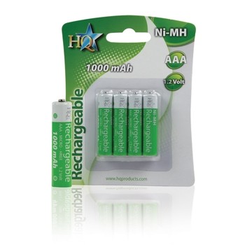 PILE RECHARGEABLE HQP AAA 900MAH /4