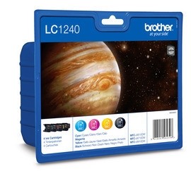 CAR PACK BROTHER LC1240 3 COL + NOIR HC