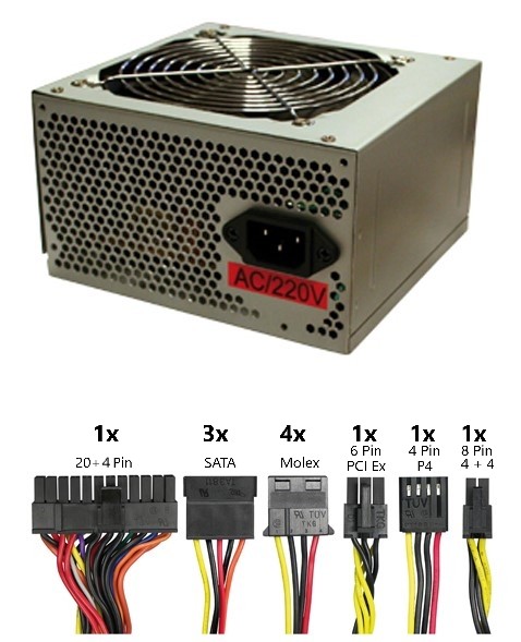 ALIM POWER PC 450 W LOG-ON LPW001